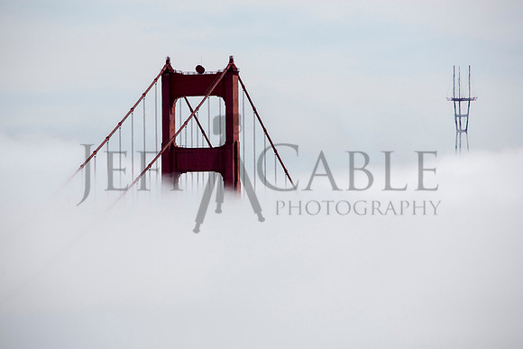 Golden Gate and Sutro Tower